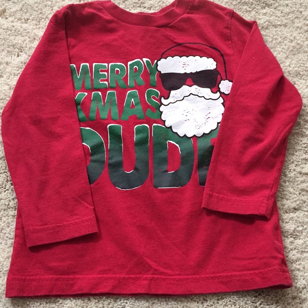🎄 XS/4 RED Xmas long sleeve shirt
